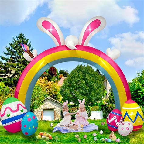 Amazon.com: Simgoing Easter Inflatables Archway Outdoor Decorations ...