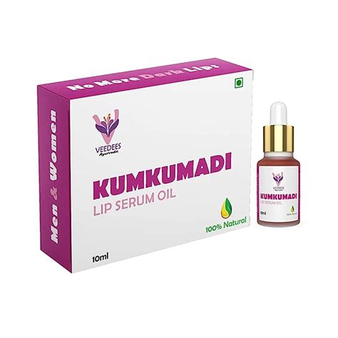 Buy VEEDEES Kumkumadi Lip Serum Oil Lightening Brightening Softening ...