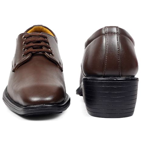 Classic Pattern Height Increasing Brown Casual, Formal Office Wear Der ...