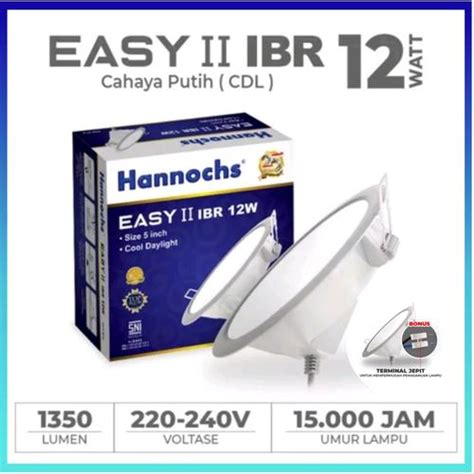 Jual Hannochs EASY II IBR Downlight LED 12 Watt - Putih / LED Panel ...