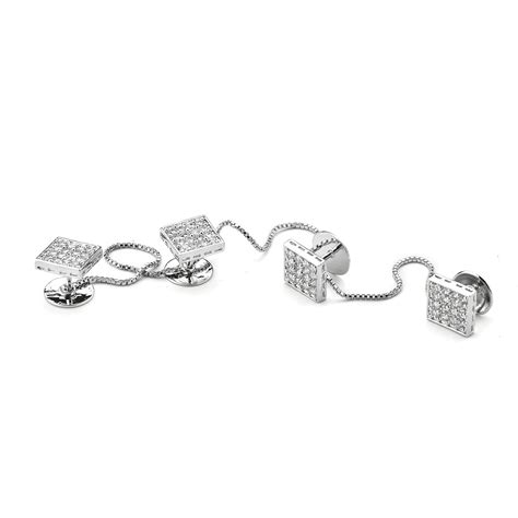 DHRUVS COLLECTION Pure Silver BIS Hallmarked Oxidized Square Shaped ...