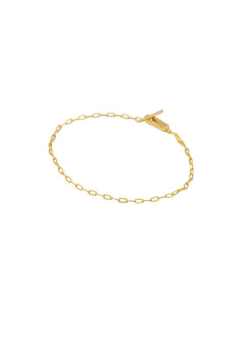 SHASHI Jade Pave Bracelet in Gold | REVOLVE