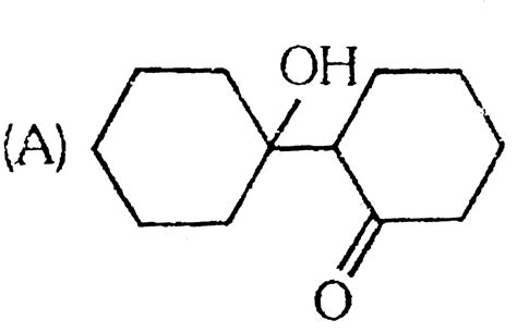 Cyclohexanone on being heated with NaOH solution forms.