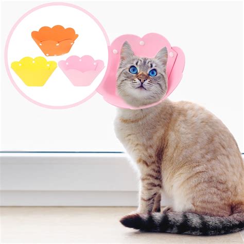 SKISUNO 3Pcs Pink EVA Cat Recovery Collars for Preventing Licking and ...