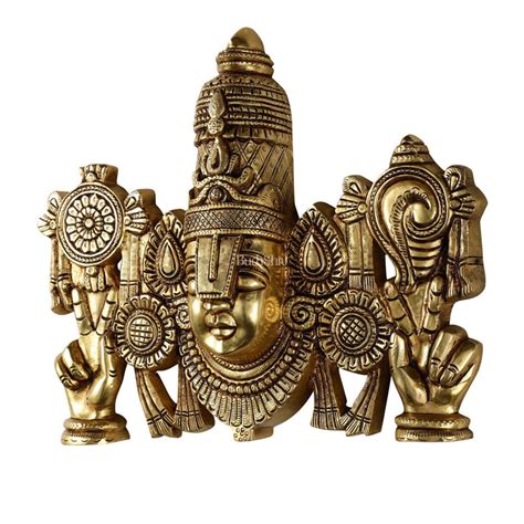 Buy Superfine Brass Lord Tirupati Balaji Venkateshwara Swamy Wall ...