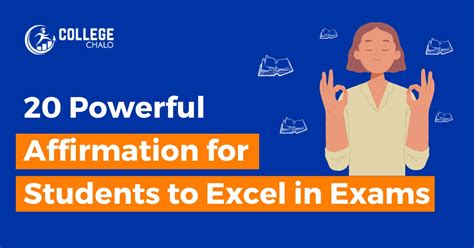 20 Powerful Affirmations For Students To Excel In Exams - College Chalo