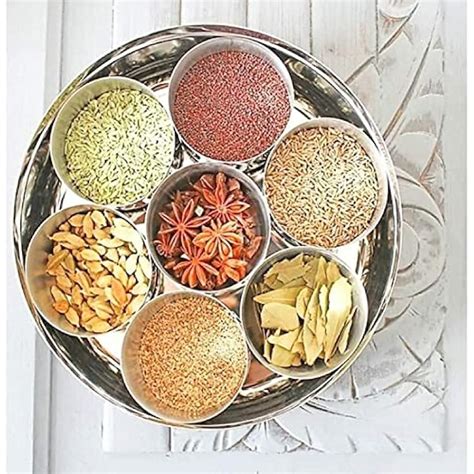 ROYALSAPPHIRE ROYAL SAPPHIRE Stainless Steel Indian Spice Box, India | Ubuy