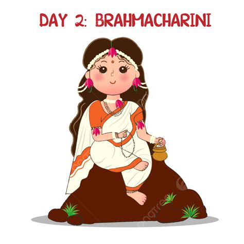 Navratri Goddess Brahmacharini Cute Durga Mata Different Forms In ...
