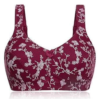Buy Printed Flower Seamless Bra Lingerie Push Up Full Cup Floral ...