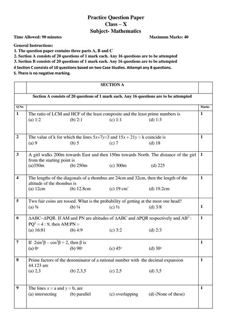 Image result for 10 Class Maths Example Problems