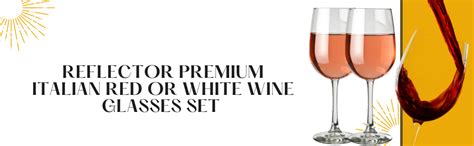 Buy Reflector Premium Italian Red or White Wine Glasses Set | 310ML ...