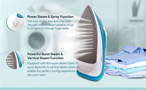 Buy Wipro Steam Iron – 1380W, 250ml Tank, Sensor Tech