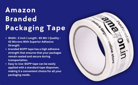 SECUREMENT Amazon Branded Packaging Tape (2" x 65 mtr) (Pack of 72 ...