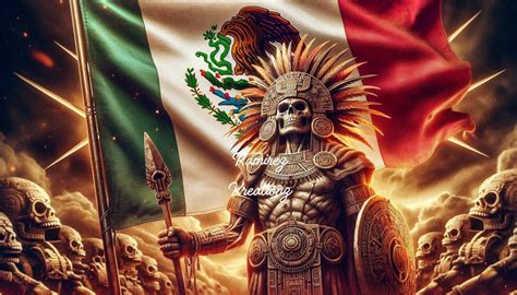 Aztec Warrior / Mexican Flag / Mexico / Digital File / PNG ...