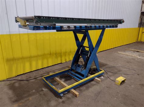 BISHAMON ROLLER TOP HYDRAULIC LIFT TABLE: STOCK #20965