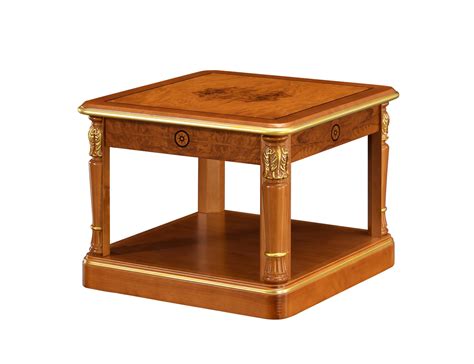 Infinity Furniture Import Solid Wood Floor Shelf End Table with Storage ...