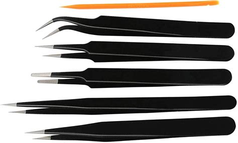 OSFT Anti-static Stainless Steel ESD Precision Tweezers Set ESD-11,ESD ...