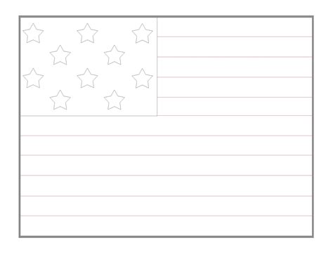 American Flag Templates - Printable And Enjoyable Learning