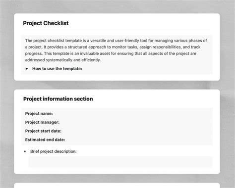 Image result for Checklist Example