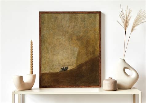 The Dog - Francisco Goya | Classic Art, Reproduction Print, Retro ...