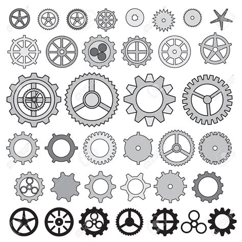 Best 48+ Free Machinery With Gears Vector