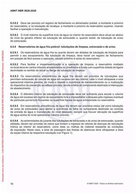 NBR 5626 - 2020 - | PDF