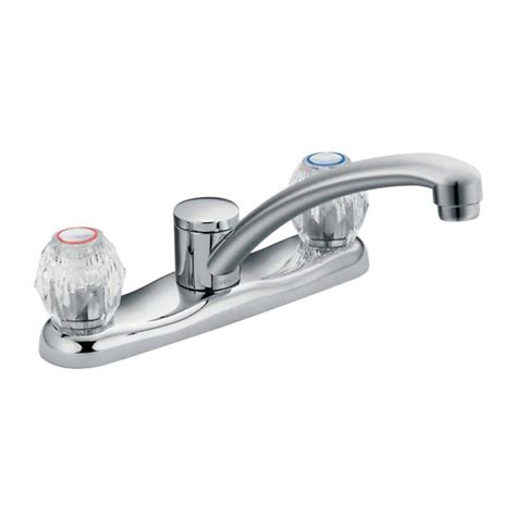 Moen Chateau Chrome Single Handle Deck-mount Handle Residential Low-arc ...