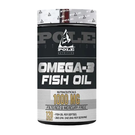 Pole Nutrition Omega-3 Fish Oil 1000mg, 120 Softgels – MUSCLE ENGINE ...