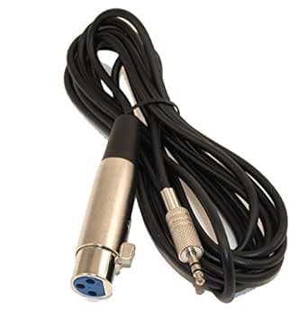 10 Ft XLR 3P Female to 3.5mm TRS Stereo Male Cable : Amazon.in: Electronics