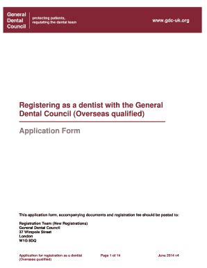 2018-2026 Form UK Registering as a Dental Care Professional with the ...