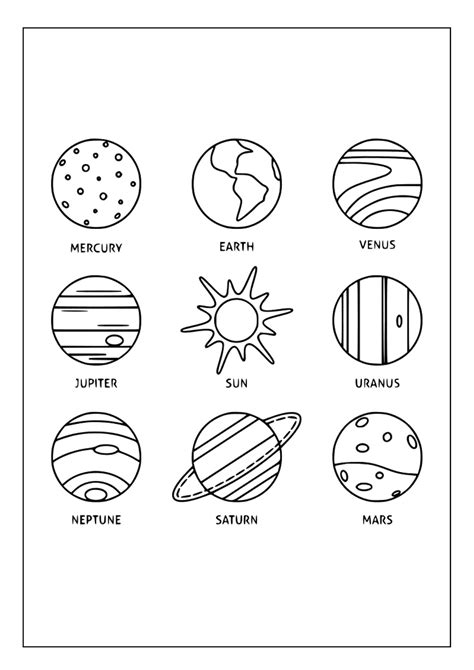Planets Coloring Pages 的图像结果