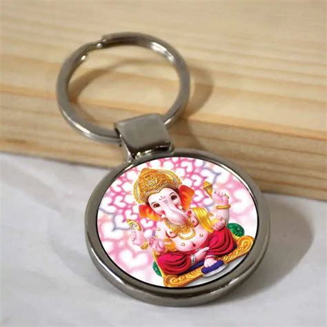 Order Ganesha Siddhi Vinayaka Round Metal Keychain online at lowest ...