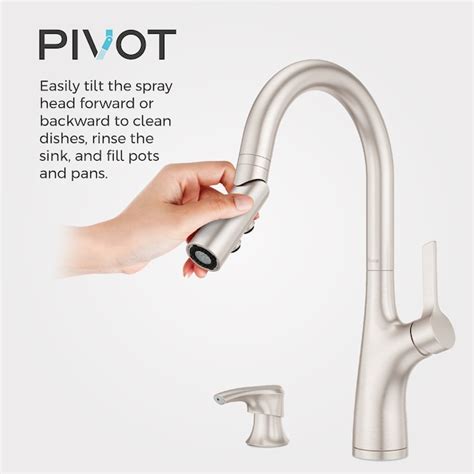 Pfister Ceylon Spot Defense Stainless Steel Single Handle Pull-down ...