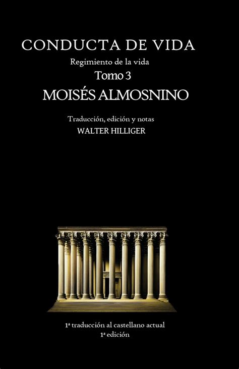 Buy Conducta de Vida - Tomo 3: El regimiento de la vida de R. Moisés ...