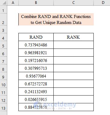 Image result for How to Use Random Number Formula for Own Data