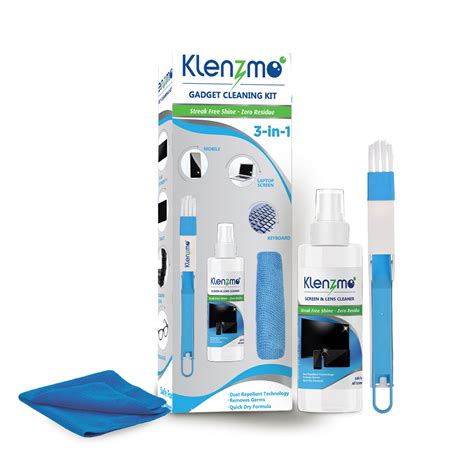 Klenzmo Gadget Cleaning Kit, 3-in-1 with Screen Cleaner, Brush, Premiu ...