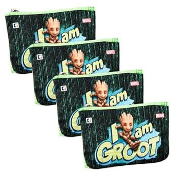 Buy Kuber Industries Pack of 4 Pencil Pouch | School Geometry Pouch ...