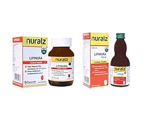 Buy Nuralz Lipinura Combo - (1 MONTH DOSE) - Syrup (3 X 200 Ml ...