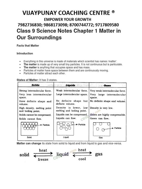 Image result for Class 9th Science Chapter 1 Explanation