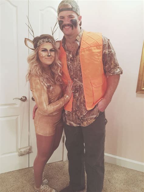 DIY deer and hunter halloween costume | Halloween costumes diy couples ...