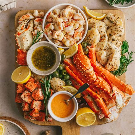 Seafood Charcuterie Board (Seafood Platter Recipe) - Stem and Spoon