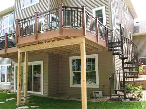 Wide Deck Stair Designs