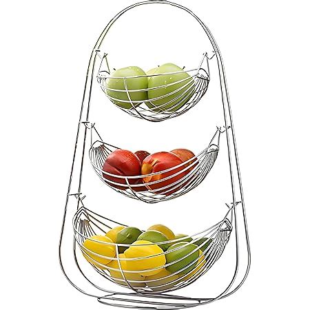 Plantex Stainless Steel Triple Step Swing Fruit and Vegetable Basket ...
