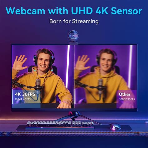 EMEET 4K Webcam Web Camera 1080P 60FPS Webcam with India | Ubuy