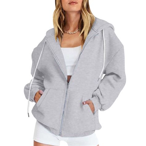YanHoo Women Zip Up Hoodies Clearance Sale Oversized Zip Up Hoodies ...