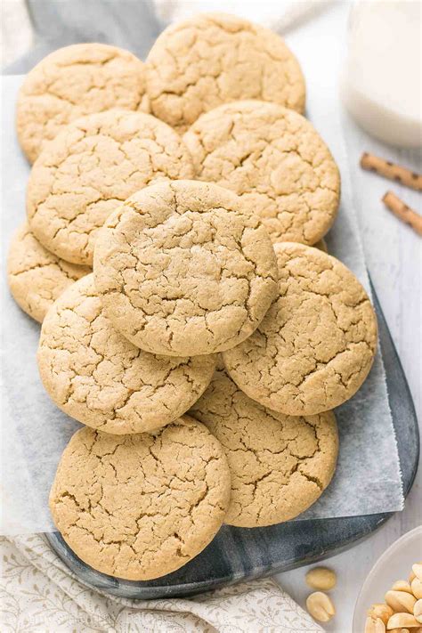 Healthy Practically Flourless Peanut Butter Cookies | Amy's Healthy Baking