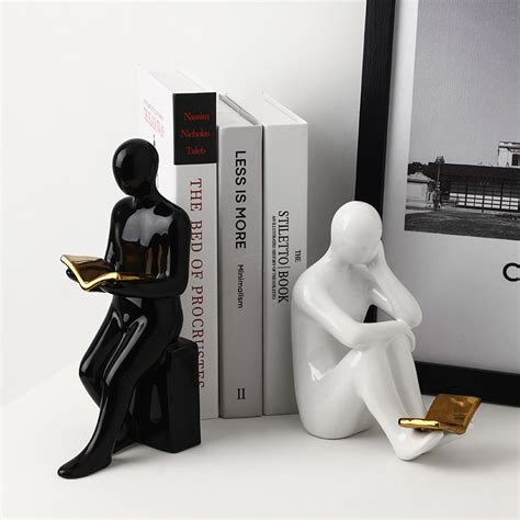 The Pages of Possibility Table Showpiece & Bookend - Black & White (Se ...