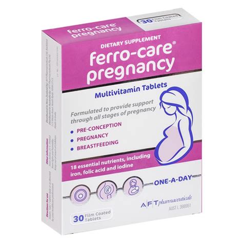 Ferro-Care Pregnancy Multivitamin 30 Tablets | HealthPlus ...