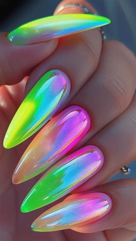 23 Neon Nail Designs To Elevate Your Manicure Game | Neon nail designs ...