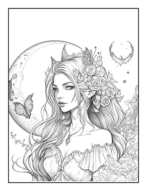 Disney Adult Coloring Books, Manga Coloring Book, Fairy Coloring Pages ...
